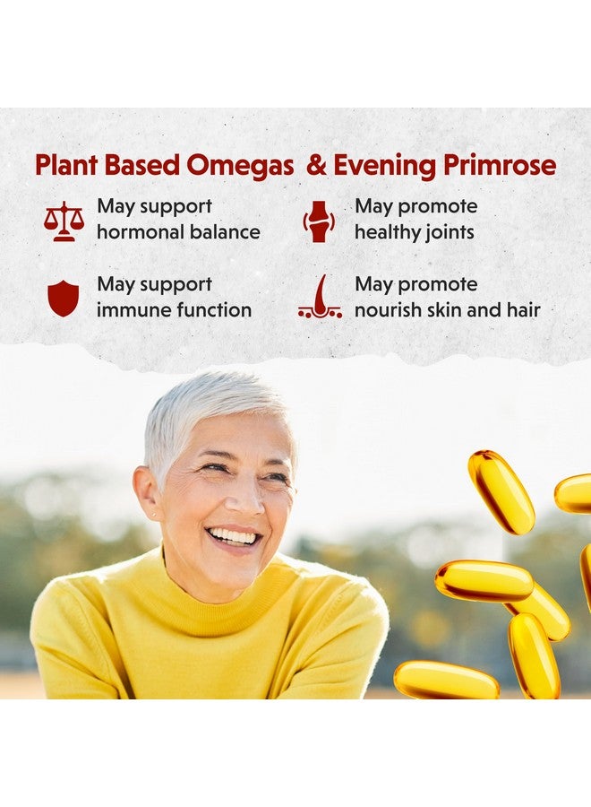 Barlean's Essential Woman Capsules, Hormonal Balance Supplement for Women, Flaxseed, Evening Primrose Oil and Soy Isoflavones, Omega 3 6 9 and GLA, 120 Count - Image 3