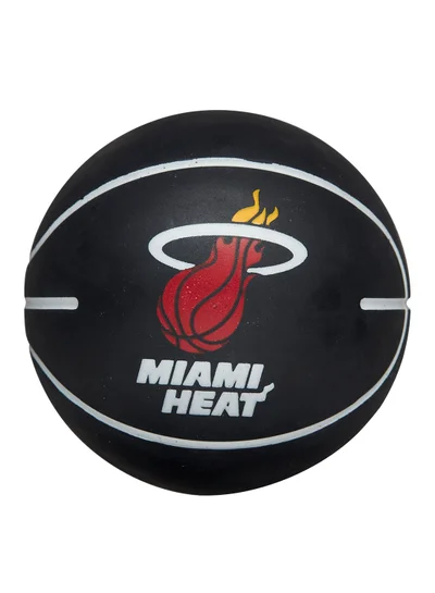 Wilson NBA Mini Dribbler Basketball - Miami Heat - Super Mini - Black