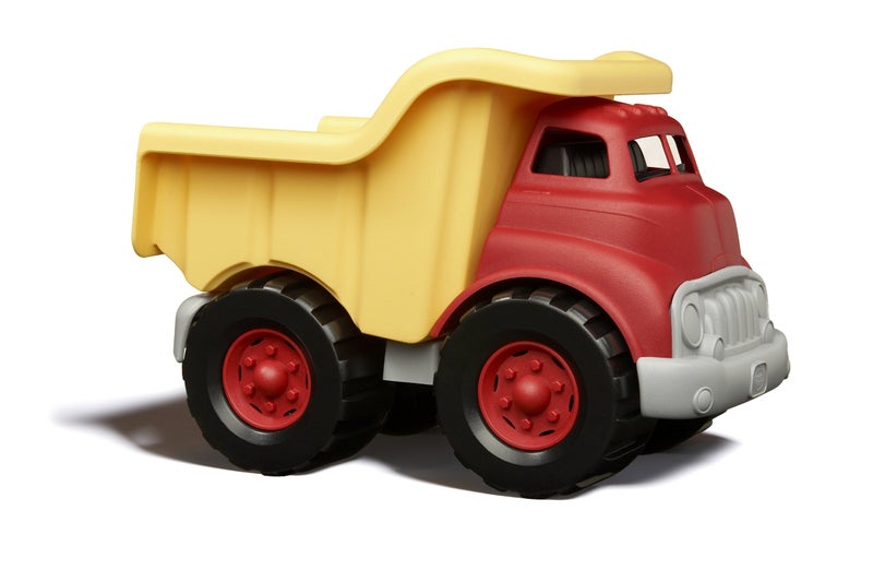 Green Toys Dump Truck in Yellow and Red - BPA Free, Phthalates Free Toys for Gross/Fine Motor Skill Development. Pretend Play , Red/Yellow - Image 2