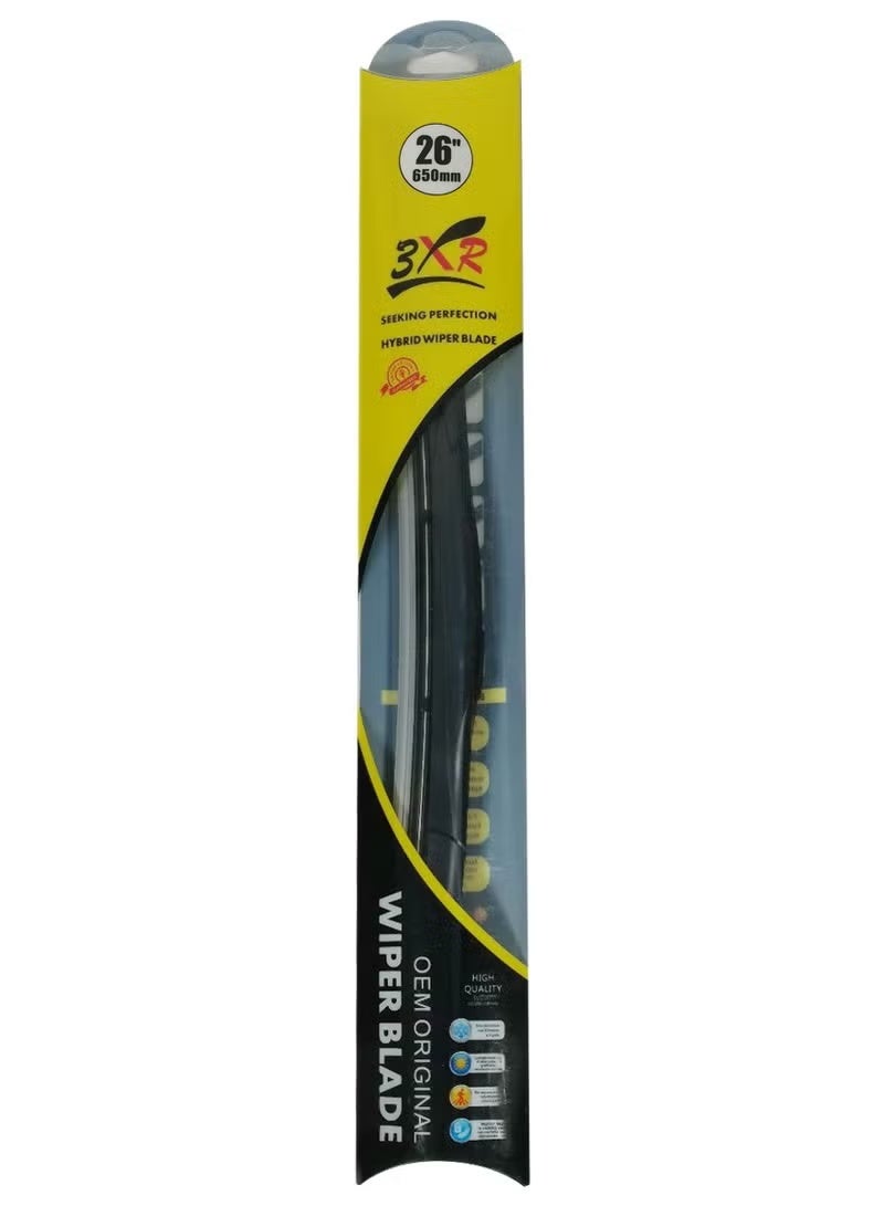 3XR Combo Buy 2Pcs 3XR Car Wiper Blade 26" 650mm Hybrid Wiper All Season Universal Car Wiper Blade - Image 2