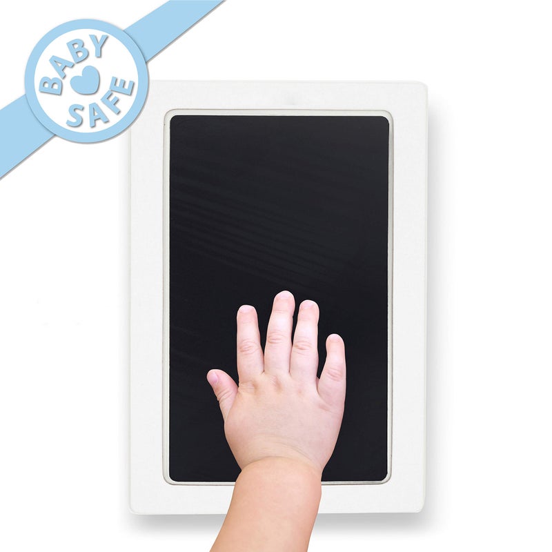 Tiny Gifts Large Clean Touch Ink Pad for Baby Handprints and Footprints - Inkless Infant Hand & Foot Stamp - Safe for Babies, Doesn’t Touch Skin - Perfect Family Memory or Gift, Black Print Kit by Tiny Gifts - Image 4