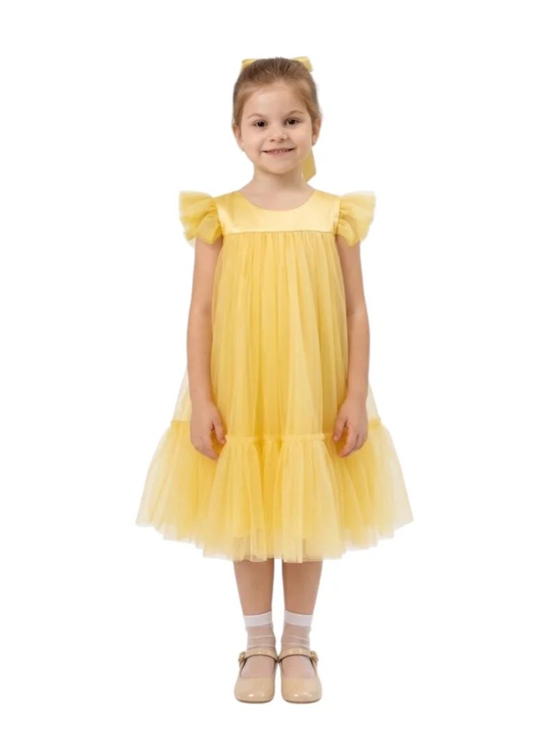 D'Daniela Ruffled Tulle Dress