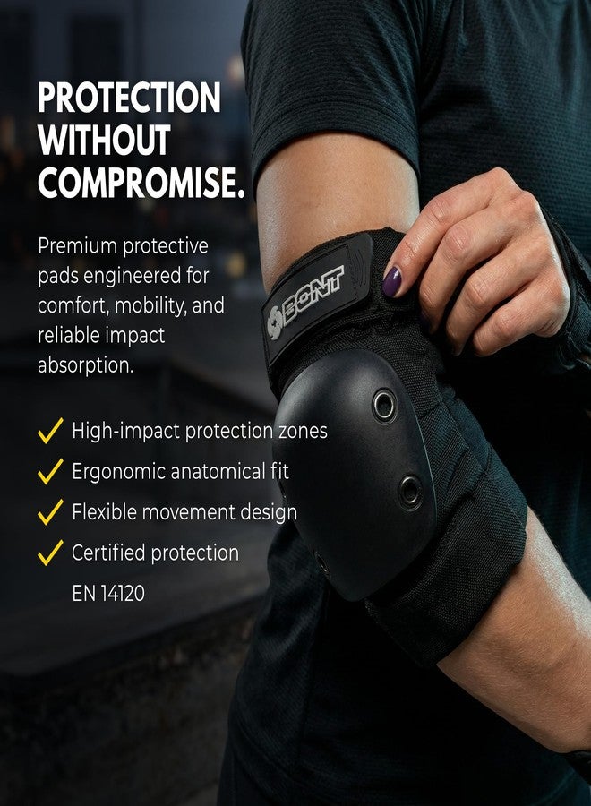 Bont Adult Elbow Skate Pads Protection for Inline Skate, Roller Derby, Roller Skate, Park Skate, Ice Skate, Skateboard, Scooter (X-Large) - Image 3