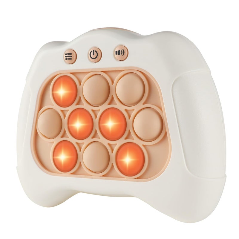 Intoypad Pop The Target Handheld Speed Push Game Machine A Fun Multiplayer Game for Family Sensory Fidget Toy Christmas Toys Gifts for 6 7 8 9 10 11 12 Years Old Kids Road Trip Car Games Kids White - Image 4
