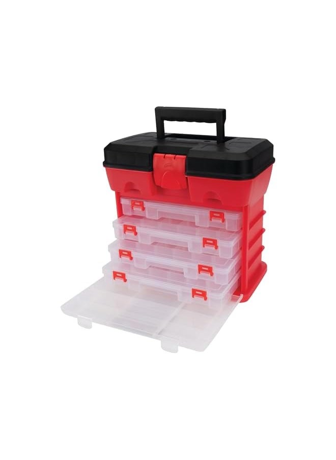 Performance Tool - Performance Tool W54042 Plastic Rack System Tool Box with 4 Organizers - Image 1