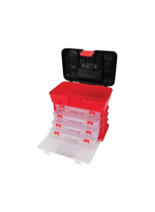 Performance Tool - Performance Tool W54042 Plastic Rack System Tool Box with 4 Organizers - Image 1
