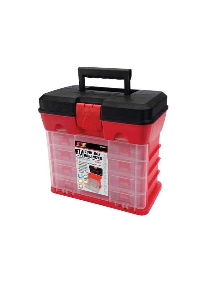 Performance Tool - Performance Tool W54042 Plastic Rack System Tool Box with 4 Organizers - Image 1