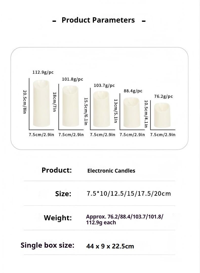 SISGL شموع LED بدون لهب، شموع LED فوطية، عبوة 5، شموع عمودية بيضاء مقاومة للماء تعمل بالبطارية مع جهاز تحكم عن بعد وتوقيت للزينة الخارجية والداخلية في الفناء والحديقة والمناسبات العطلة - Image 3