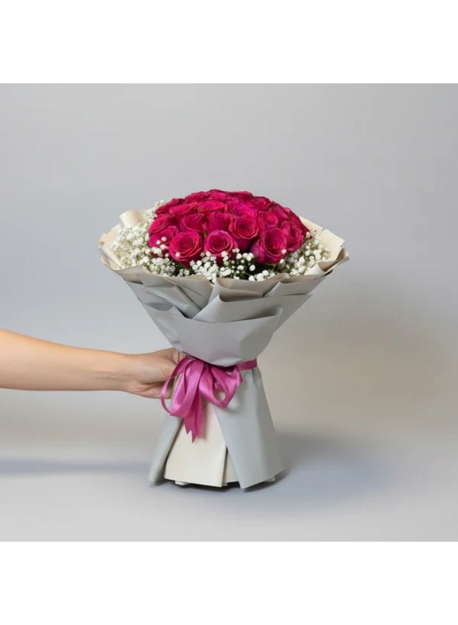 Rosabella Velvet Fuchsia - Image 2