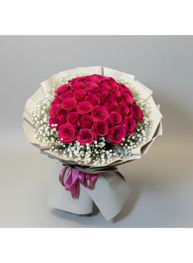 Rosabella Velvet Fuchsia - Image 1