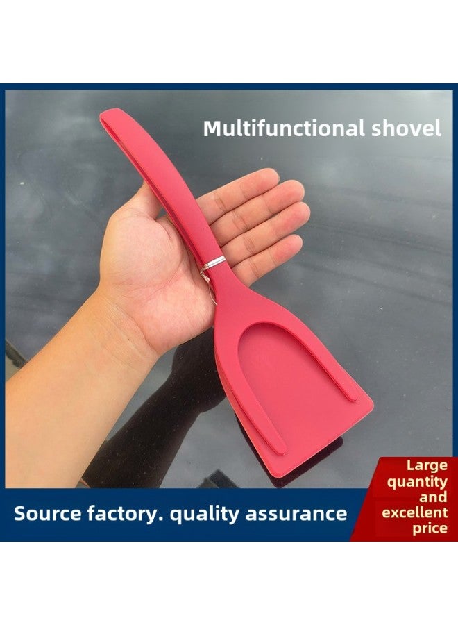 Food Grade Steak Shovel Clip Shovel Novice Kitchen Shovel Steak Special Shovel Flip Fish Shovel Fried Egg Shovel-color:Black Flip Shovel - Image 2