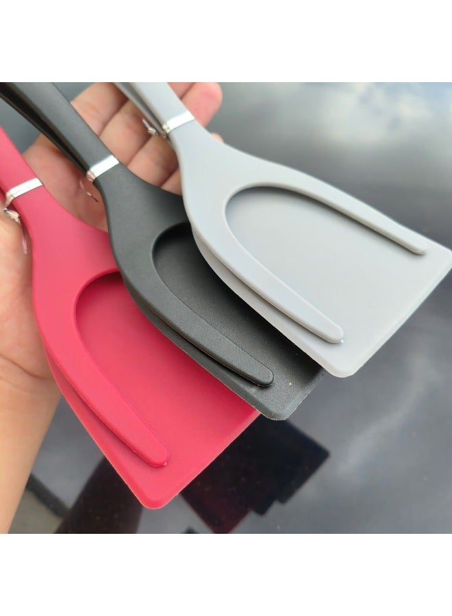 Food Grade Steak Shovel Clip Shovel Novice Kitchen Shovel Steak Special Shovel Flip Fish Shovel Fried Egg Shovel-color:Black Flip Shovel - Image 5