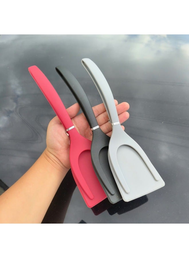 Food Grade Steak Shovel Clip Shovel Novice Kitchen Shovel Steak Special Shovel Flip Fish Shovel Fried Egg Shovel-color:Black Flip Shovel - Image 3