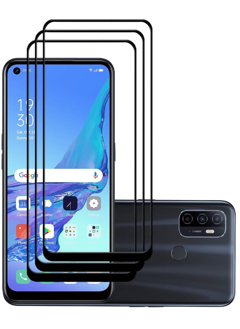 ACLIX 3 Pieces Antistatic ESD Dustproof Premium Quality High Definition Tempered Glass Screen Protector Designed For Oppo A53 - Image 1