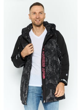 Men Graphic Print Logo Puffer Jacket, Black - pzsku/Z52CFBFE706E2A26BE2F0Z/45/_/1737728227/704fb9e7-8e6f-403f-b67d-3392df0a553e