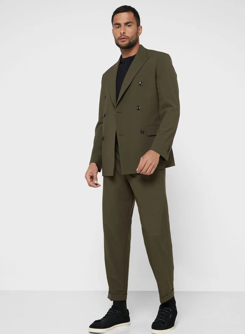 Mango Man Double  Breasted Slim Fit Suit Jacket