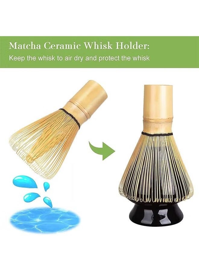 Hihonor Matcha Whisk Set Matcha Whisk Traditional Scoop Tea Spoon Whisk Holder - Image 3