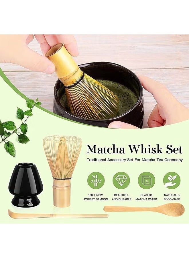 Hihonor Matcha Whisk Set Matcha Whisk Traditional Scoop Tea Spoon Whisk Holder - Image 4