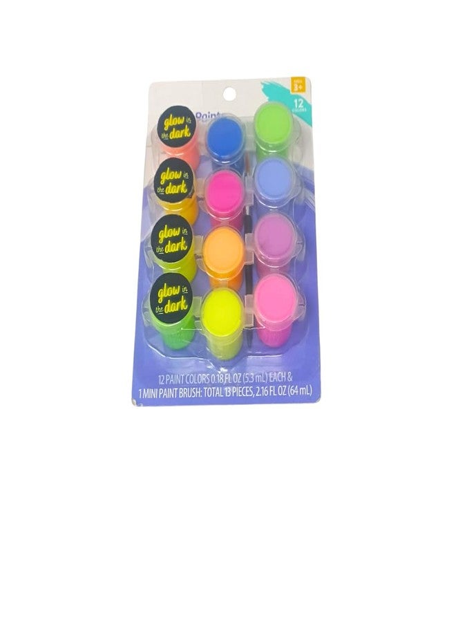 Artiggle Acrylic | 12 Paints (4 Glow in The Dark, 8 Neon color) | Art and Craft Paint,DIY for Canvas, Wood, Leather, Earthenware, Metal | 3ML each | BOGO FREE - Image 4