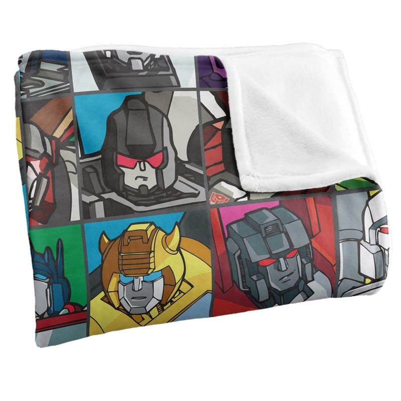 LOGOVISION Transformers Transformers Squares Silky Touch Super Soft Throw Blanket 50" x 60" - Image 3