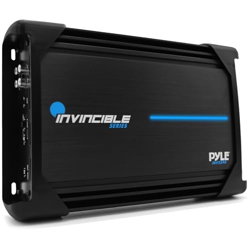 Pyle مضخم صوت بايل فئة AB موسفيت - سلسلة إنفنسابل 12 بوصة مضخمات متعددة القنوات للسيارات، 2 قناة 2000 واط كحد أقصى، دائرة حماية متقدمة، قيادة عالية التيار، تصميم مدمج وخفيف الوزن، مزود طاقة PWM - Image 1