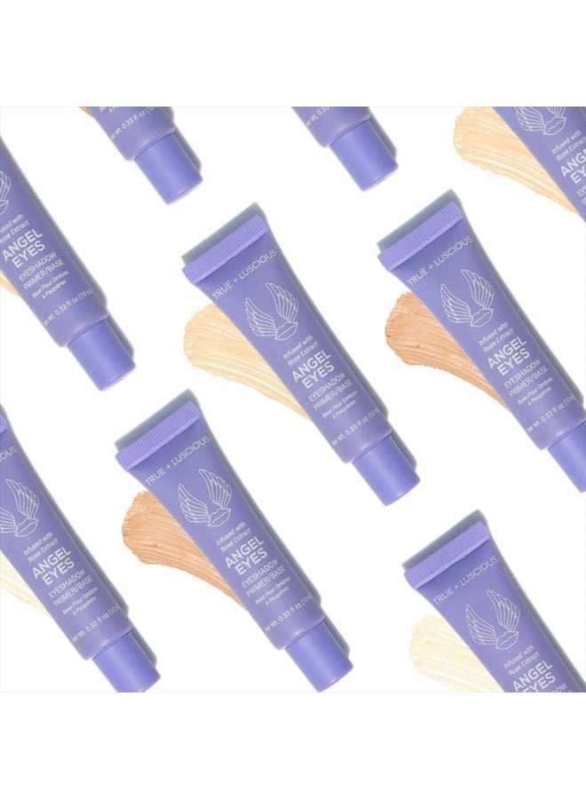 True + Luscious Angel Eyes Eyeshadow Primer by True + Luscious - Clean Formula with Rose Extracts - Vegan, Paraben Free, & Cruelty Free Eye Primer - Great for Oily Lids & Prevents Creasing - 0.33 oz (Shade: Light) - Image 3