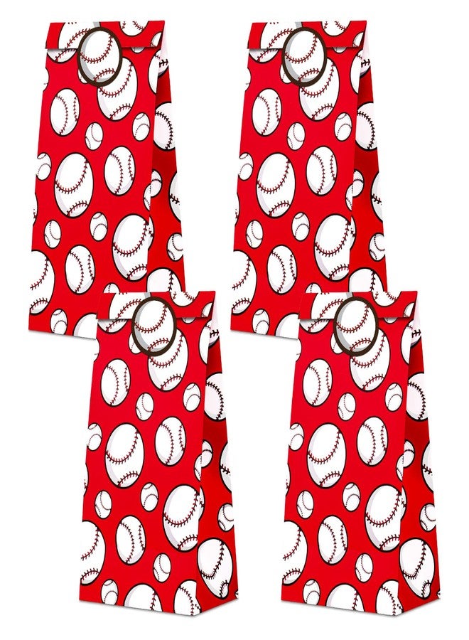 BCHOCKS Baseball Bag, Baseball Print Paper Candy Bags for Baseball Party Supplies Party Decorations- Baseball Party Bags Party Favor Goody Treat Candy Gift Bags for Kids Adults Birthday Party Decor- 30 PCS - Image 1