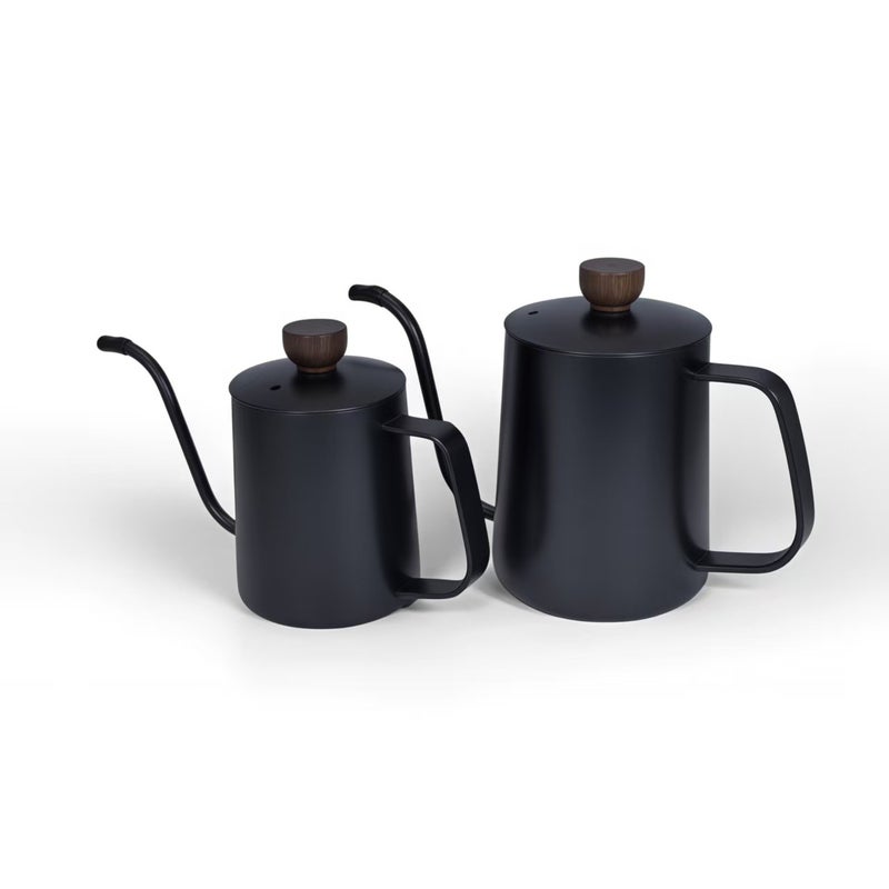 304 Stainless Steel Fine Mouth Hand Pot 600Ml Thickened Mini Long Mouth Fine Mouth Dripping Coffee Ear Pot With Lid - Image 1