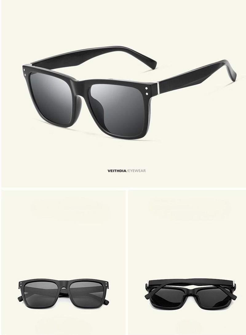 Veithdia Polarized UV Resistant Square Sunglasses - Image 2