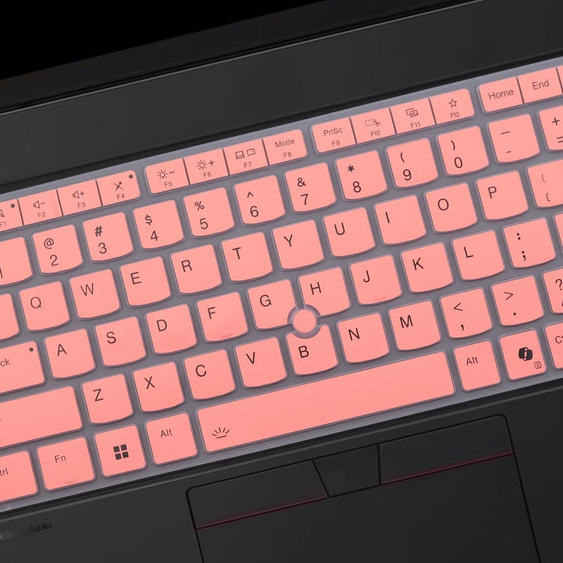 غطاء لوحة المفاتيح لأجهزة Lenovo Thinkpad L14 P14s من الجيل السادس/الخامس مقاس 14 بوصة، وThinkpad T14 T14s من الجيل السادس/الخامس مقاس 14 بوصة، وThinkpad E14 من الجيل السابع مقاس 14 بوصة، بتخطيط أمريكي (لا يناسب أجهزة T14 T14s L14 P14s من الجيل الرابع/الثالث/الثاني/الأول، وE14 من الجيل السا��س/الخامس/الرابع) - وردي - Image 4
