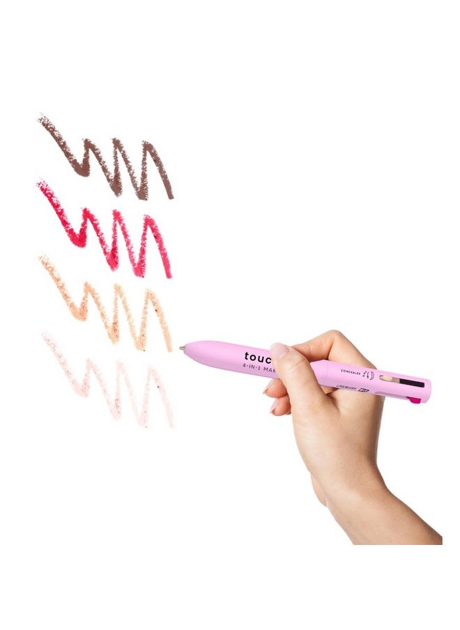 Katelia Beauty - Touch Up 4In1 Makeup Pen (Concealer Eye/Brow Liner Lip/Blush & Brightener) Allinone Multifunctional Portable Beauty Product On The Go Travel Makeup Pencil (Makeup Pen B) - Image 1