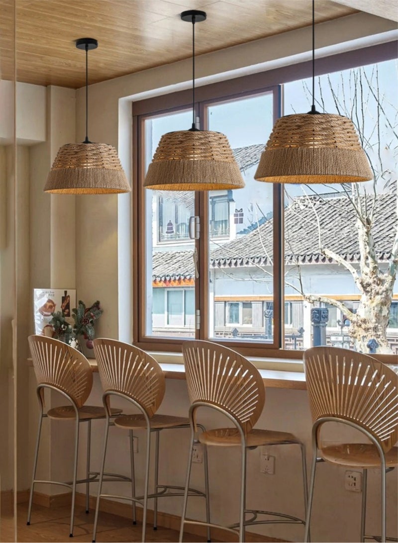 إرنيا سج ثريات من حبال الكورنيا، جزيرة مطبخ، مطعم، غرفة معيشة، ممر، ثريات نوم (لا تحتوي على مصدر ضوئي) - Image 3