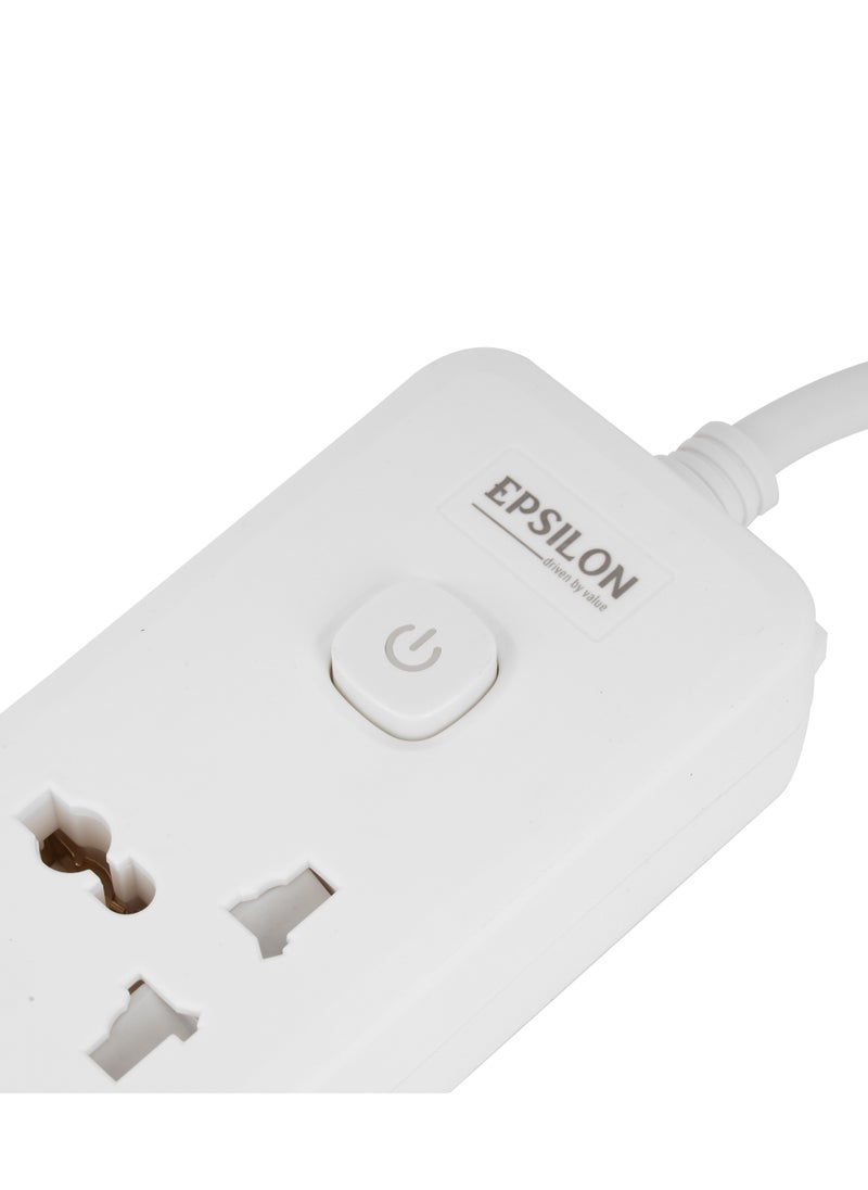 Epsilon Epsilon 3 way Extension Socket- EPSES1392/ Equipped with 750-Degree Fire Proof Temperature and Child Safety Shutter/ 3 m Cord  - Image 3