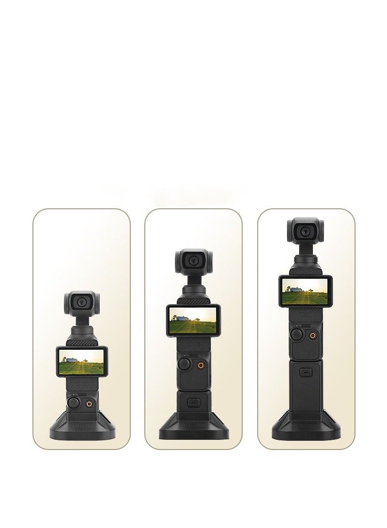 Desktop extension bracket suitable for DJI Pocket 3 handheld gimbal support base desktop bracket,camera stable base(black) - Image 3