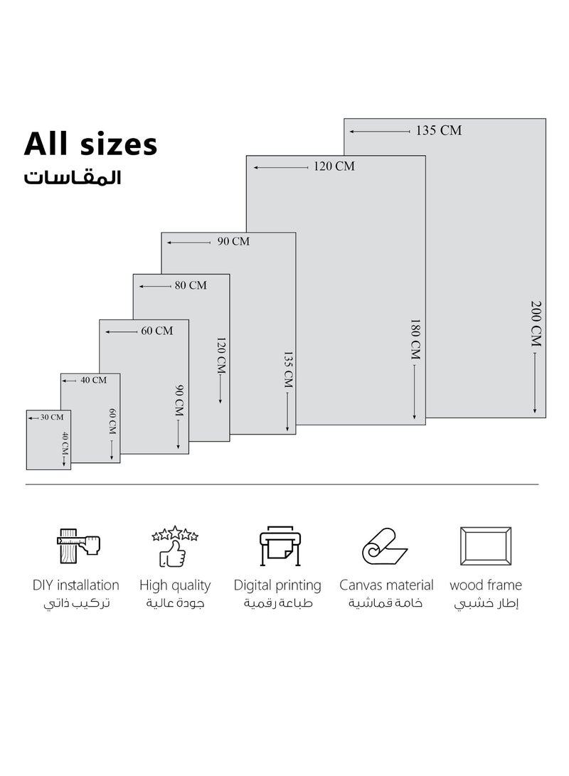 مودكلاس لوحة جدارية كانفس بتصميم تجريدي - Image 3