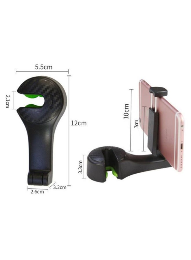 2-Piece Car Back Seat Phone Holder Bag Hanger Hook Set - Image 2