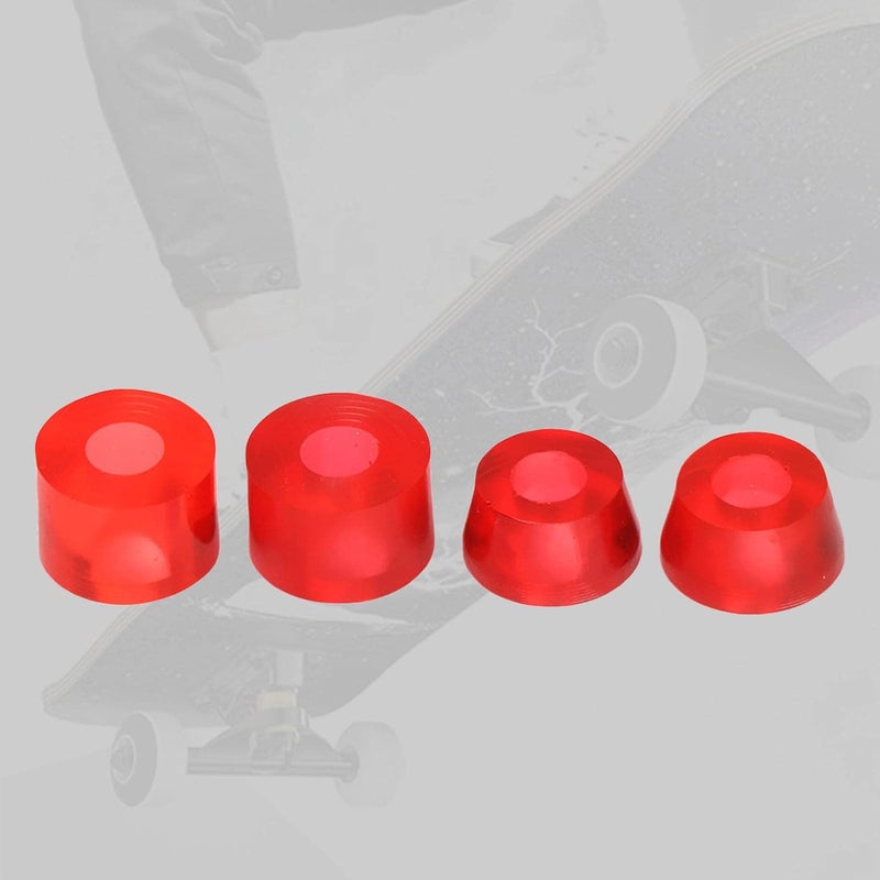 كلاراكو 4 قطع من جلبات محاور ألواح التزلج الناعمة 92A، مقاس 11x16 مم، محاور 7 بوصة، جلبات مخروطية، طقم ممتص صدمات، ملحقات تثبيت - Image 2