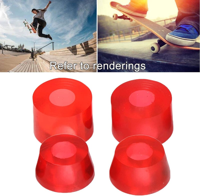 كلاراكو 4 قطع من جلبات محاور ألواح التزلج الناعمة 92A، مقاس 11x16 مم، محاور 7 بوصة، جلبات مخروطية، طقم ممتص صدمات، ملحقات تثبيت - Image 4