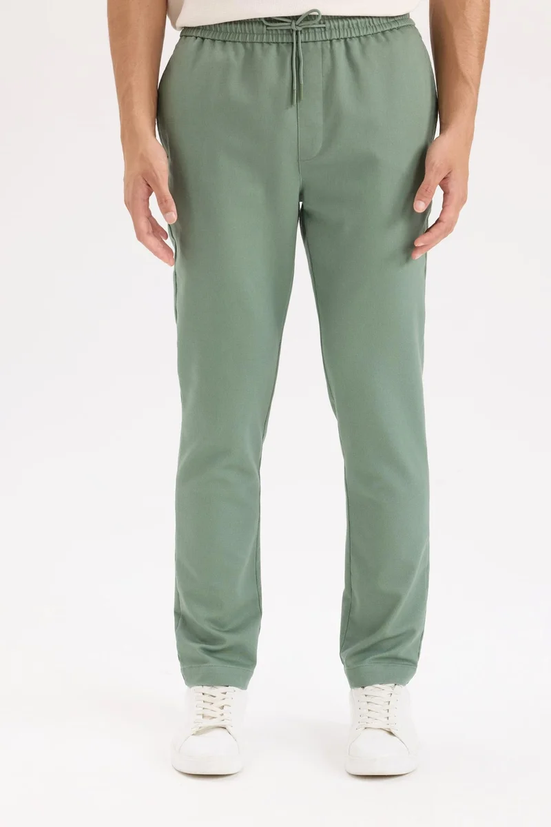 Defacto  Combed Waist Tied Jogger Pants for Men | Best Price UAE