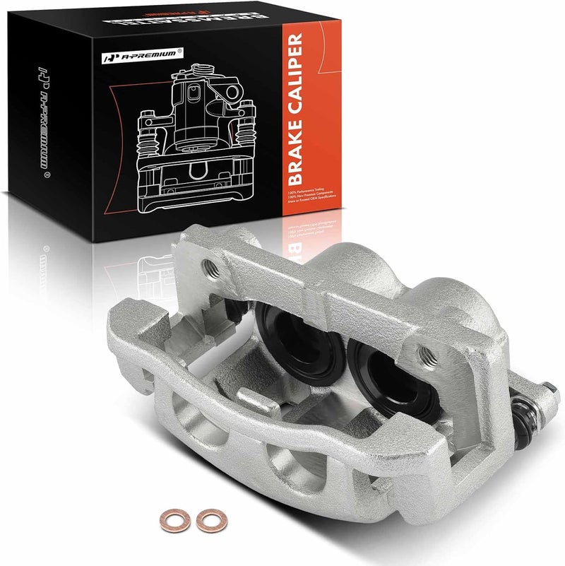 A-Premium Disc Brake Caliper Assembly with Bracket for Nissan & Infiniti - Front Driver Side - Image 1