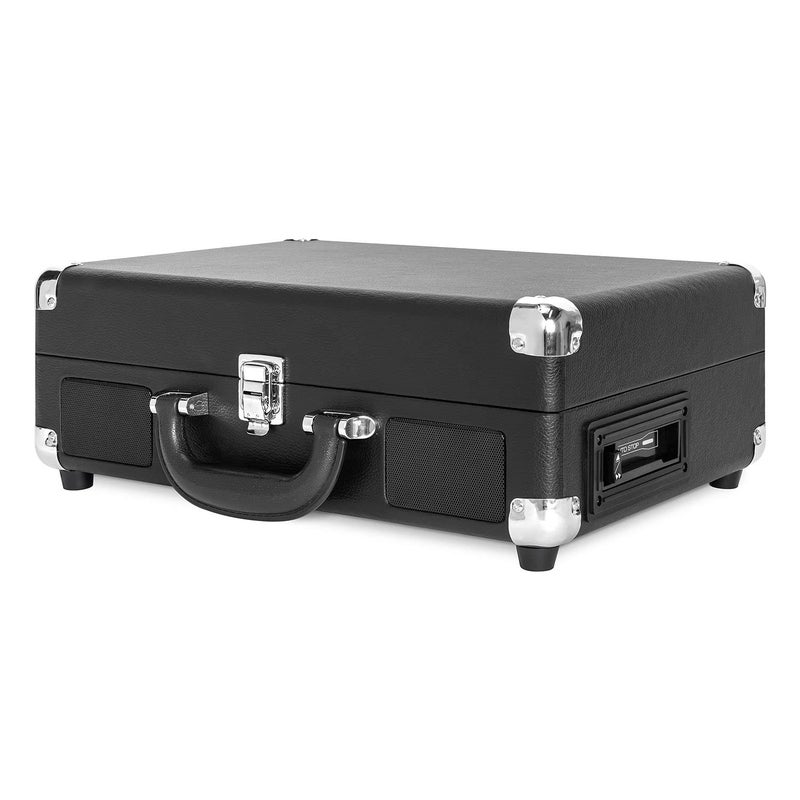Victrola VSC-500BTC-BLK Vinyl Suitcase Record Player with Cassette  Bluetooth connectivity  14 x 11 x 5 inches  Black - Image 3