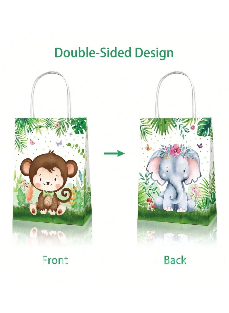 توزيعات العيد اكياس توزيعات العيد وهدايا العيد  بتصميم حيوانات لطيفه 6 من الاكياس تناسب جميع انواع الحلويات والهدايا في العيد - Image 4