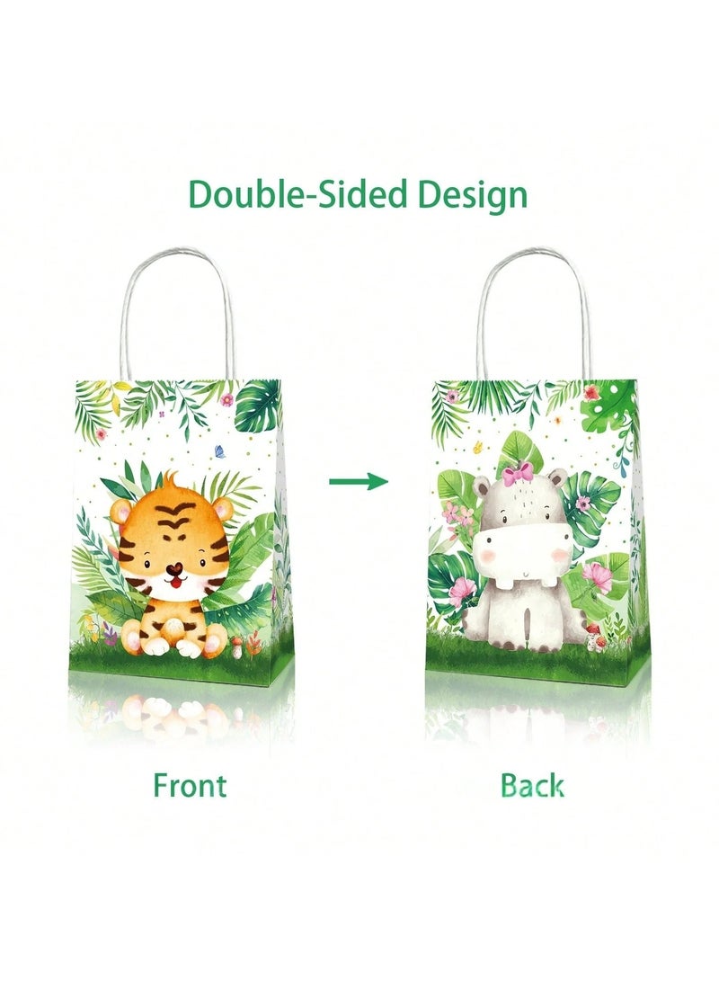 توزيعات العيد اكياس توزيعات العيد وهدايا العيد  بتصميم حيوانات لطيفه 6 من الاكياس تناسب جميع انواع الحلويات والهدايا في العيد - Image 5