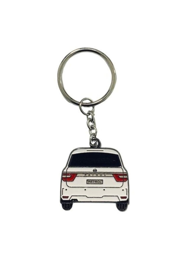 Nissan PATROL Keychain  NISMO Metal Key Chain Stainless Steel Pendant Key Chain White - Image 1