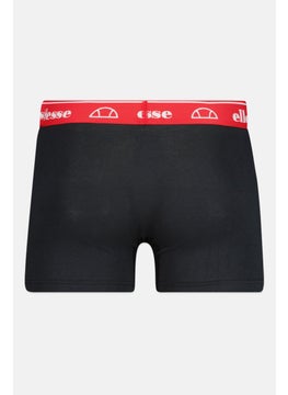 Ellesse Men 3 Pieces Brand Logo Hipster Boxers, Navy/Black  - Image 3