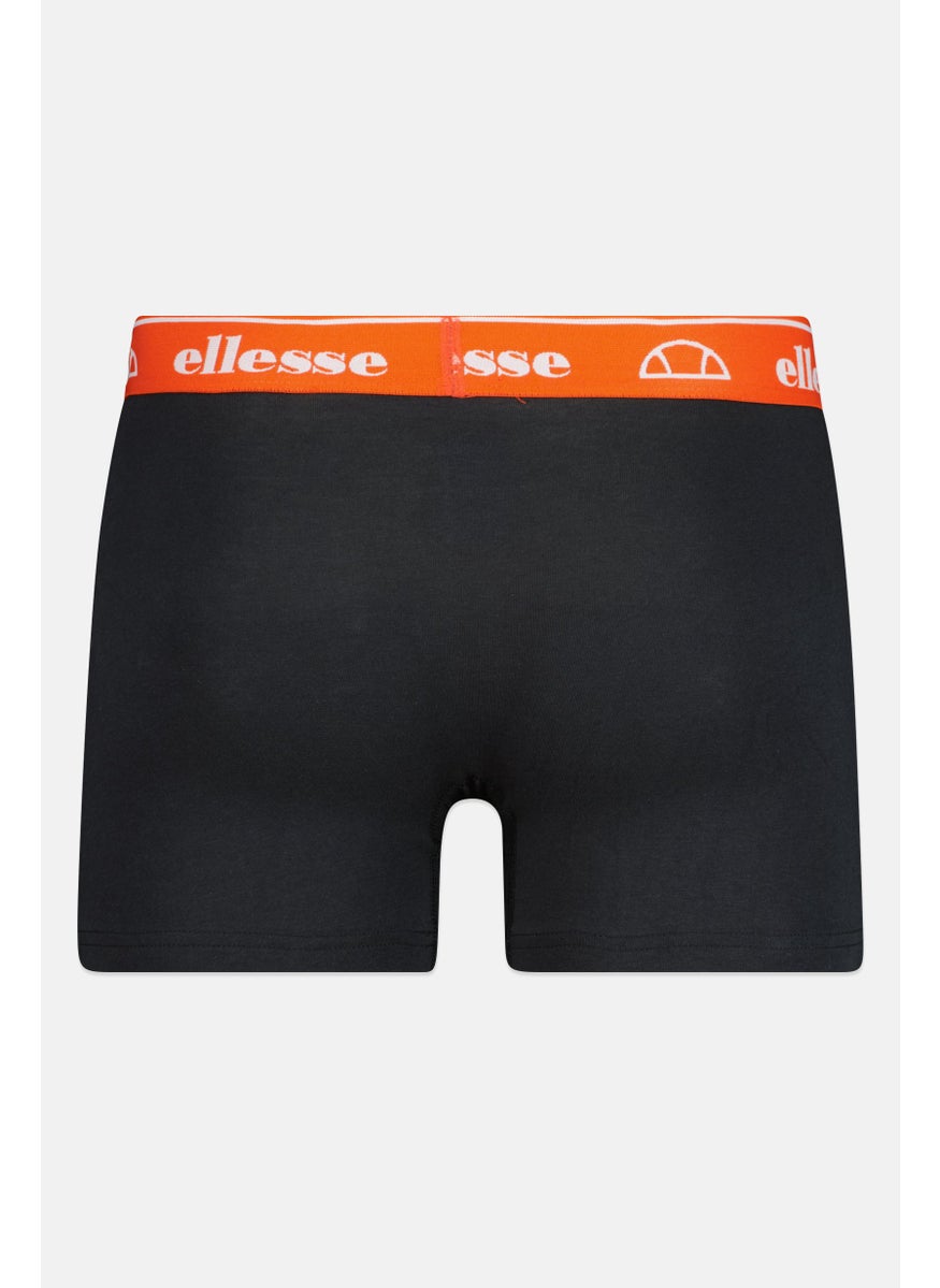 Ellesse Men 3 Pieces Brand Logo Hipster Boxers, Navy/Black  - Image 2