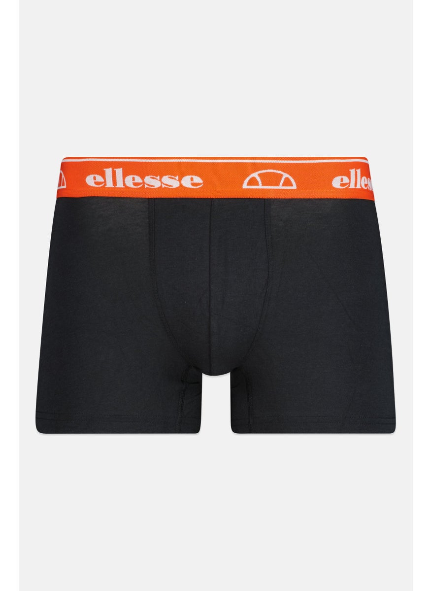 Ellesse Men 3 Pieces Brand Logo Hipster Boxers, Navy/Black  - Image 4