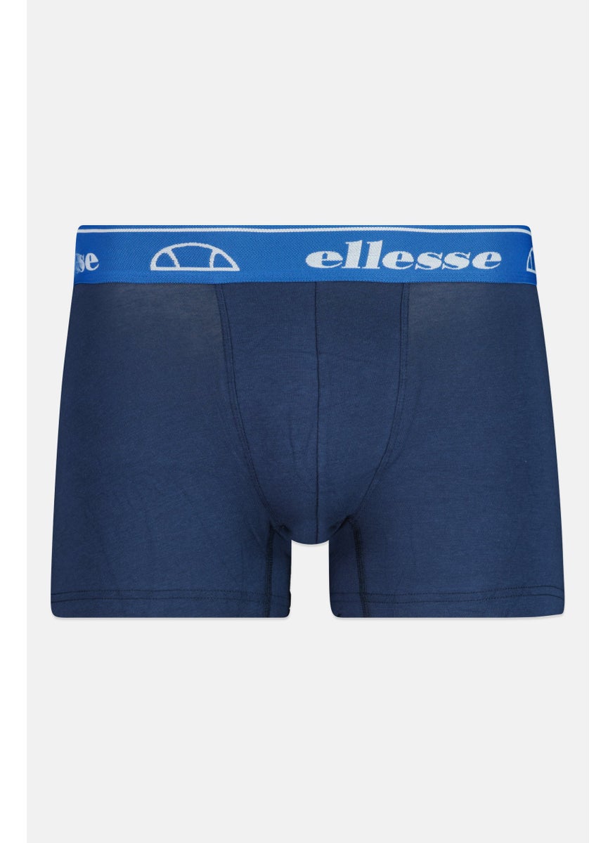 Ellesse Men 3 Pieces Brand Logo Hipster Boxers, Navy/Black  - Image 5
