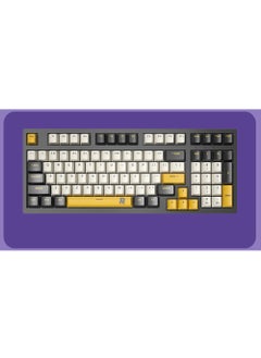 Rock Pow ROCK POW 97 Keys Arabic English Mechanical Gaming Keyboard USB Wired Mechanical Keyboard,Ergonomic RGB LED Backlit 85% Computer Keyboard Anti-ghosting, Splash-Proof, Ideal for PC/Mac Gamers Blue Switches  - Image 2