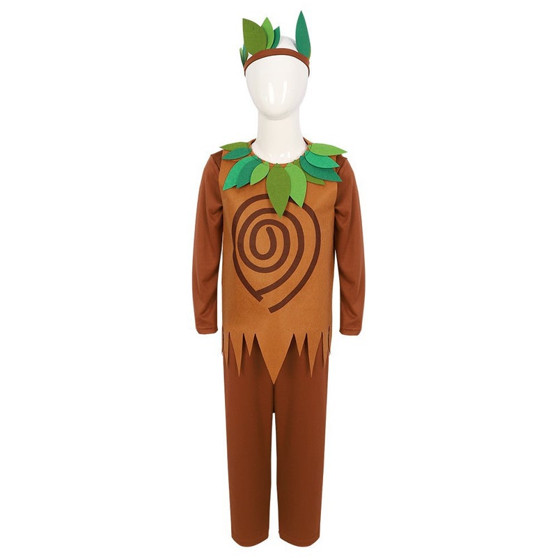 Kids Tree Costume for Stage  Holiday Parties Big Tree suit children (Hood + jumpsuit + coverall)